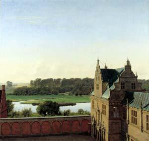 P.C. Skovgaard View from Frederiksborg Castle Spain oil painting art